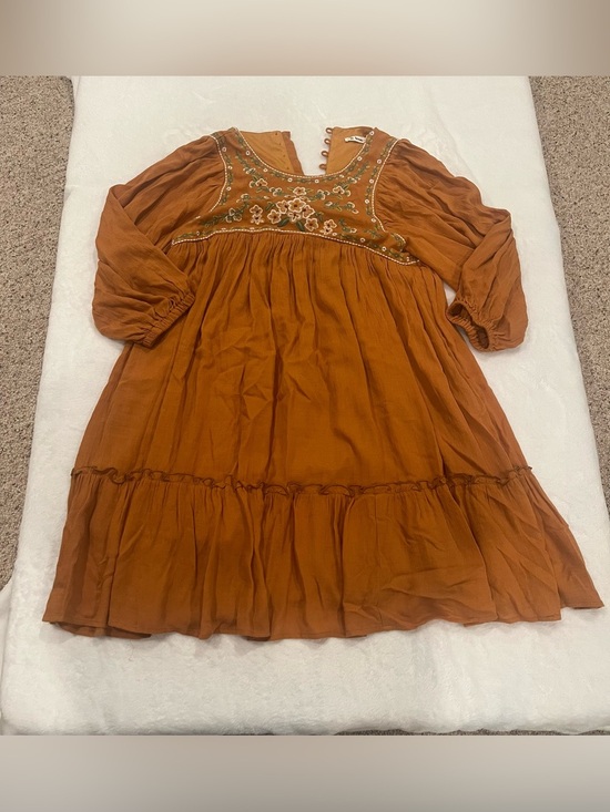 in loom Dresses & Skirts - In Loom Boho Embroidered Tiered Mini Dress - Size medium